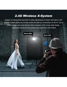 Flash Estroboscópico Godox AD600BM 600Ws con Softbox 2