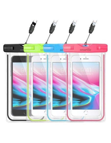 Funda Impermeable Smartlle 4 Pack para Teléfonos hasta 17.53 cm Funda Impermeable Smartlle 4 Pack para Teléfonos hasta 17.53 cm