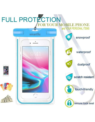Funda Impermeable Smartlle 4 Pack para Teléfonos hasta 17.53 cm