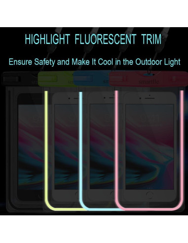 Funda Impermeable Smartlle 4 Pack para Teléfonos hasta 17.53 cm