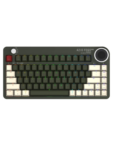 Teclado Inalámbrico Azio FOQO Pro Hot-Swappable Verde Oliva