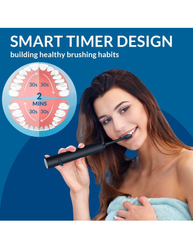 Cepillo de Dientes Eléctrico SUNPRO Sonic Recargable 6 Modos