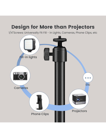 Soporte para Proyector Aurzen 120 cm Altura 8,16 kg Estable Soporte para Proyector Aurzen 120 cm Altura 8,16 kg Estable