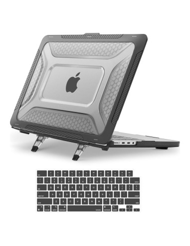 Funda Dura Mosiso para MacBook Pro 14" 2025-2021, Negro