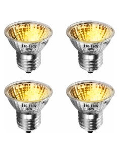 GOZILLA 4 PCS 50W Lámpara de Calor UVA UVB para Reptiles