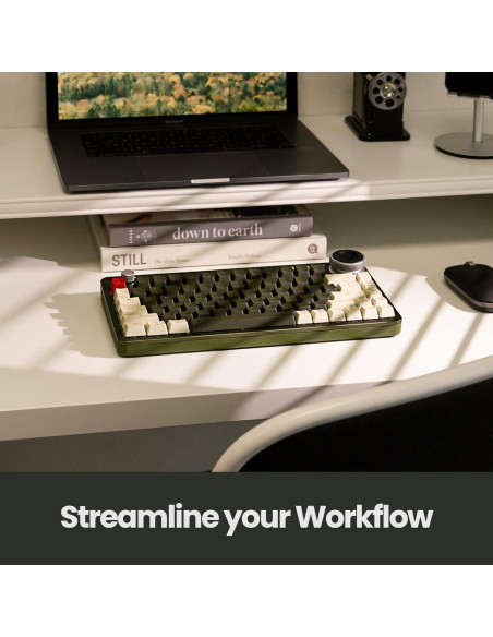 Teclado Inalámbrico Azio FOQO Pro Hot-Swappable Verde Oliva Teclado Inalámbrico Azio FOQO Pro Hot-Swappable Verde Oliva