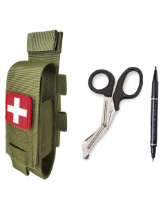Soporte de Torniquete GZWER Molle con Shears y Bolígrafo