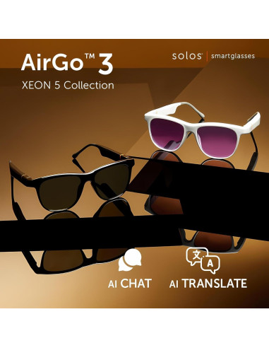 Gafas Inteligentes SOLOS AirGo 3 Xeon 5 | Audio y Sol