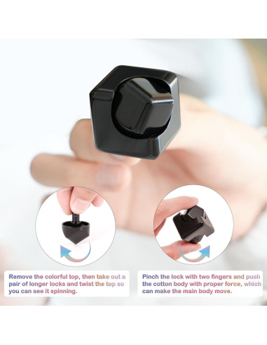 Cubo Giratorio Fidget Samilalago 3,05 cm Alivio Estrés