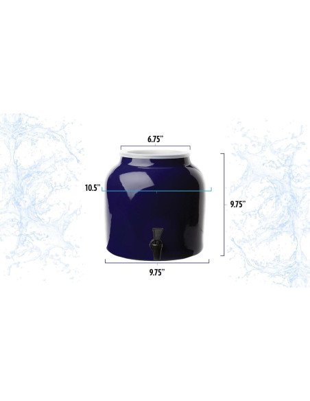 Dispensador de Agua New Wave Enviro 8.33L Porcelana Cobalto Dispensador de Agua New Wave Enviro 8.33L Porcelana Cobalto