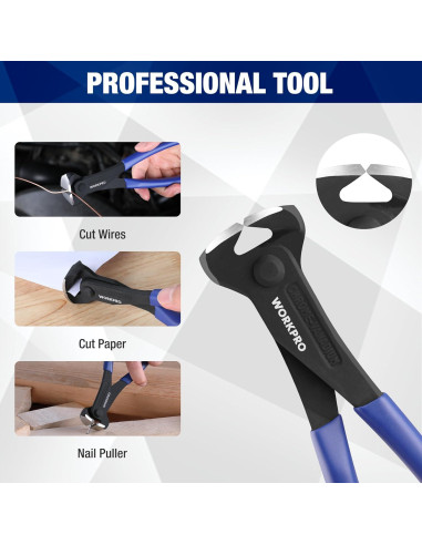 Cuchillo Utility Plegable WORKPRO EDC y Extractor de Clavos