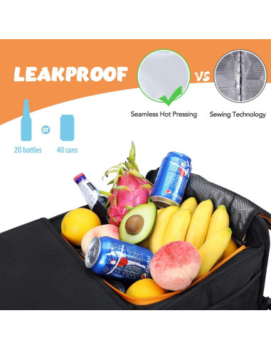 Organizador de Maletero HEYTRIP 105L con Bolsa Térmica 35L
