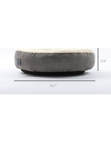 Cama Redonda para Gatos y Perros Love's cabin 50cm Gris