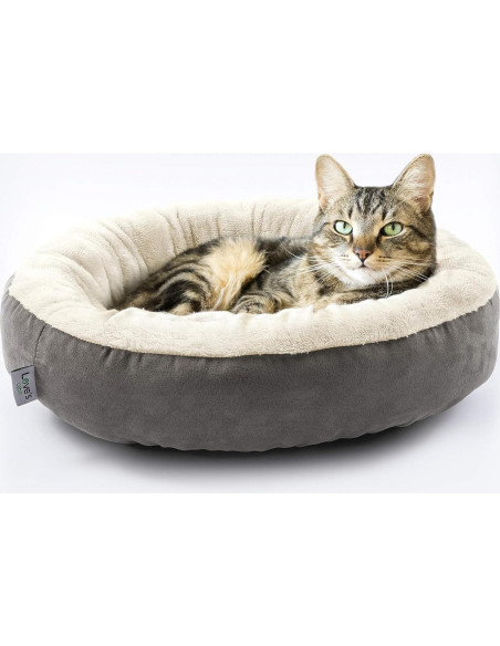 Cama Redonda para Gatos y Perros Love's cabin 50cm Gris Cama Redonda para Gatos y Perros Love's cabin 50cm Gris