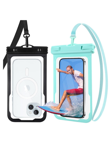 Paquete 2 Fundas Impermeables para Teléfono hasta 18 cm Paquete 2 Fundas Impermeables para Teléfono hasta 18 cm