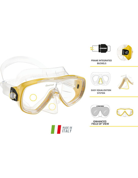 Máscara de Snorkel Cressi Onda y Snorkel México Adulto Máscara de Snorkel Cressi Onda y Snorkel México Adulto