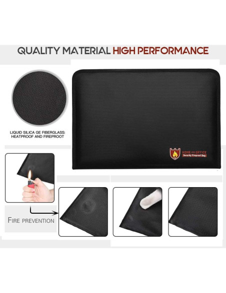 Bolsa de Documentos HSP-HSWITI A4 Resistente al Fuego y Agua Bolsa de Documentos HSP-HSWITI A4 Resistente al Fuego y Agua