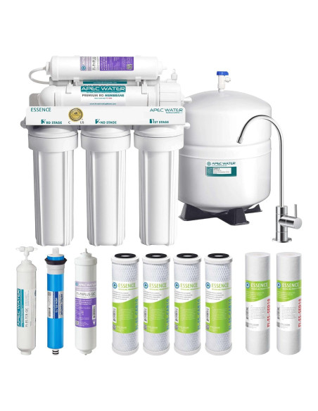 Sistema de filtración de agua APEC ROES-PH75 6 etapas 75 GPD Sistema de filtración de agua APEC ROES-PH75 6 etapas 75 GPD