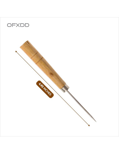 Punzón de Madera Dart para Cuero - Paquete de 4 - Costura Rápida