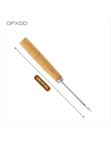 Punzón de Madera Dart para Cuero - Paquete de 4 - Costura Rápida