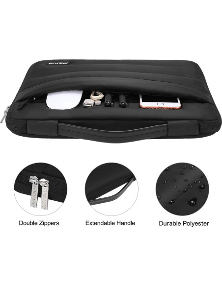 Funda Dura Mosiso para MacBook Air 13.6" M2 M3 M4 Negra Funda Dura Mosiso para MacBook Air 13.6" M2 M3 M4 Negra