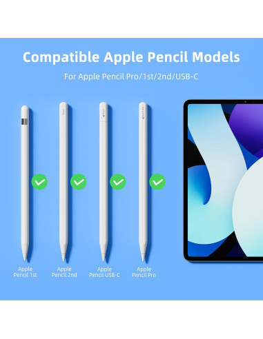 Puntas de Reemplazo Inesore para Apple Pencil Pro - 8 Pzas