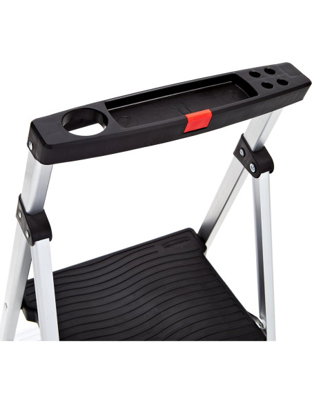Escalera de 3 peldaños Rubbermaid, aluminio ligero, 102 kg Escalera de 3 peldaños Rubbermaid, aluminio ligero, 102 kg