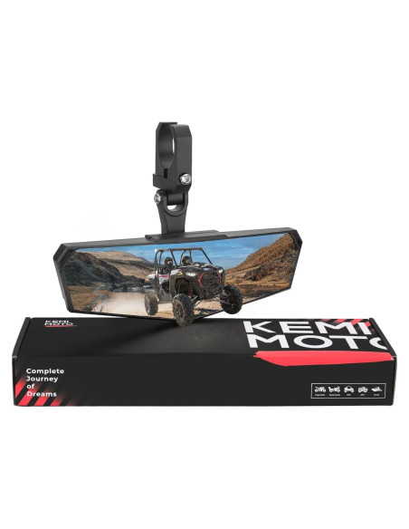 Espejo Retrovisor UTV KEMIMOTO 360 Ajustable 25.65x7.95cm Espejo Retrovisor UTV KEMIMOTO 360 Ajustable 25.65x7.95cm