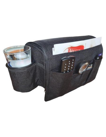 Soporte para Tazas CupComfort - Organizador Reposabrazos Negro Soporte para Tazas CupComfort - Organizador Reposabrazos Negro