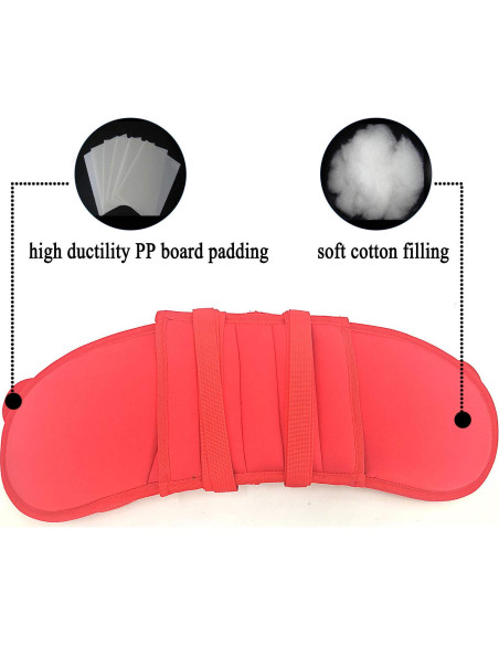 Soporte de Cabeza Ajustable para Asiento de Coche Infantil Rojo Soporte de Cabeza Ajustable para Asiento de Coche Infantil Rojo