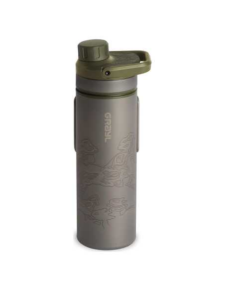 Botella Purificadora GRAYL UltraPress Titanio 500 ml Verde Botella Purificadora GRAYL UltraPress Titanio 500 ml Verde