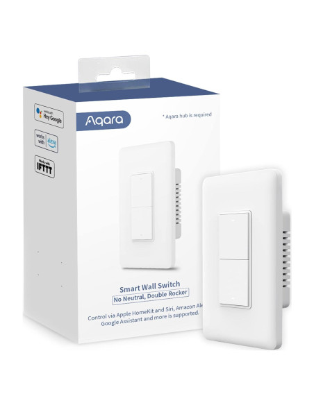 Interruptor de Luz Inteligente Aqara Doble Palanca Zigbee