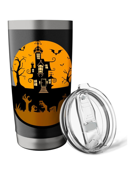 Taza de Acero Inoxidable Aislada Halloween 20 oz Negra Taza de Acero Inoxidable Aislada Halloween 20 oz Negra