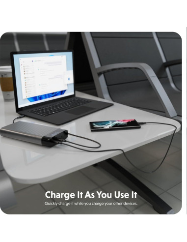 HyperJuice Batería Portátil 27000 mAh Cargador Rápido USB-C