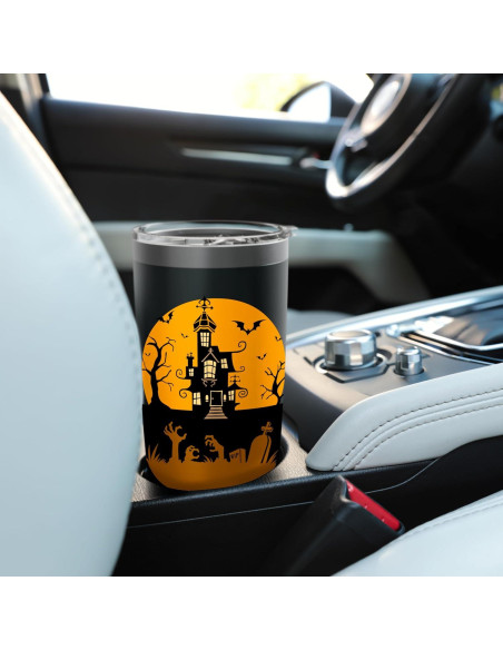Taza de Acero Inoxidable Aislada Halloween 20 oz Negra Taza de Acero Inoxidable Aislada Halloween 20 oz Negra