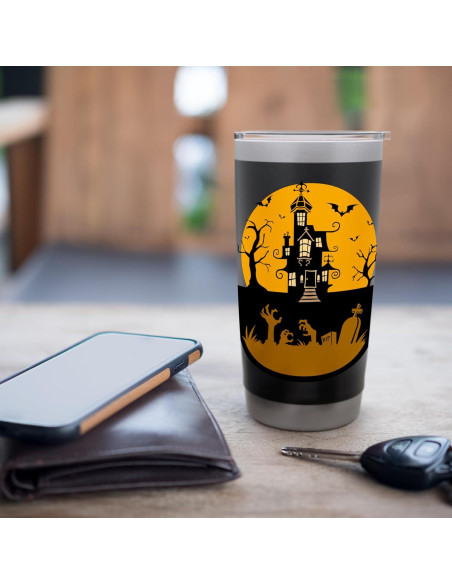Taza de Acero Inoxidable Aislada Halloween 20 oz Negra Taza de Acero Inoxidable Aislada Halloween 20 oz Negra