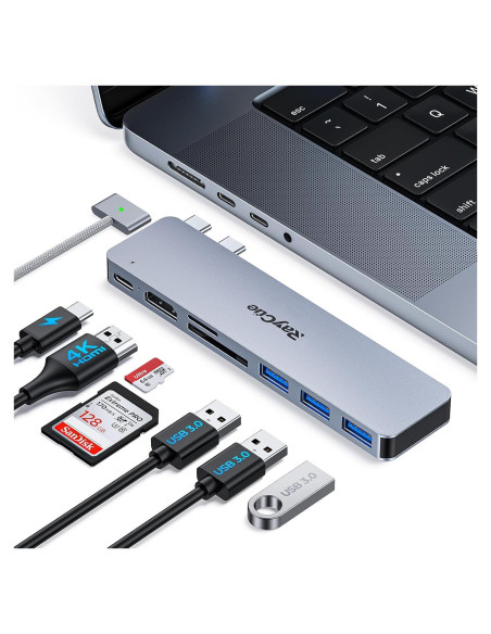 Adaptador USB C Hub HDMI RayCue para MacBook Pro/Air 4K Adaptador USB C Hub HDMI RayCue para MacBook Pro/Air 4K