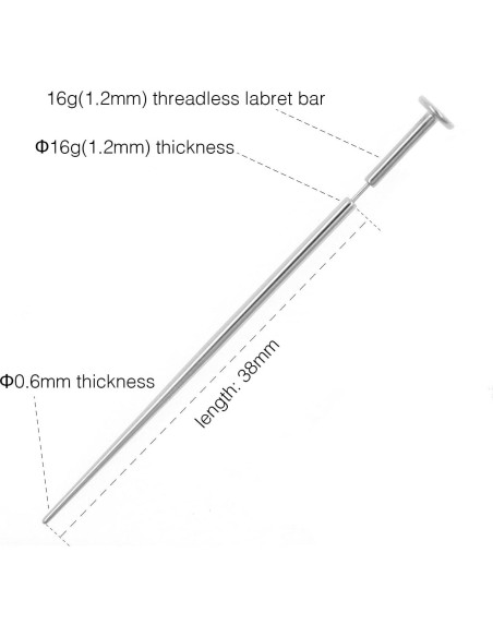 Conjunto de Tapers de Titanio G23 14g y 16g Sin Rosca Conjunto de Tapers de Titanio G23 14g y 16g Sin Rosca