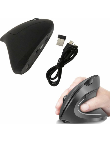 Ratón Ergonómico Inalámbrico Jelly Comb Vertical 2.4G 6 Botones Ratón Ergonómico Inalámbrico Jelly Comb Vertical 2.4G 6 Botones