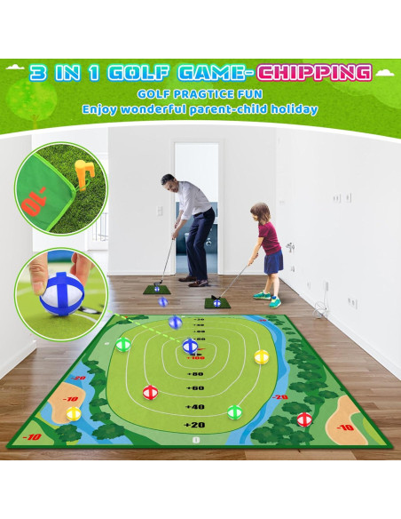 Juego de Golf Chipping DUYOYU 1.21 kg para Niños Interior/Exterior Juego de Golf Chipping DUYOYU 1.21 kg para Niños Interior/Exterior