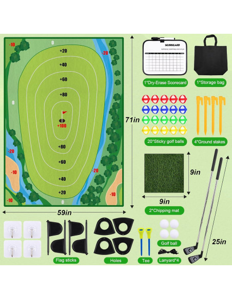 Juego de Golf Chipping DUYOYU 1.21 kg para Niños Interior/Exterior Juego de Golf Chipping DUYOYU 1.21 kg para Niños Interior/Exterior
