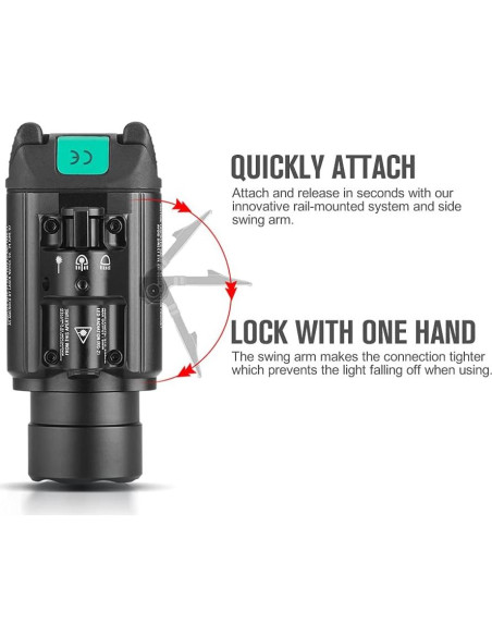 Linterna Táctica OLIGHT Baldr Pro 1350 Lúmenes Verde Linterna Táctica OLIGHT Baldr Pro 1350 Lúmenes Verde