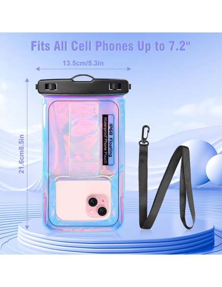 Funda Impermeable Flotante PEDVSTY para Teléfono hasta 7" Funda Impermeable Flotante PEDVSTY para Teléfono hasta 7"