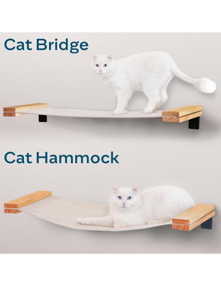 Hamaca para Gatos Sand Peak 86x33 cm Madera Sólida Hamaca para Gatos Sand Peak 86x33 cm Madera Sólida