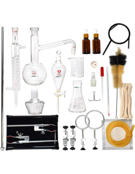 Kit de Destilación de Aceites Esenciales 500ml - Aimee Kit de Destilación de Aceites Esenciales 500ml - Aimee