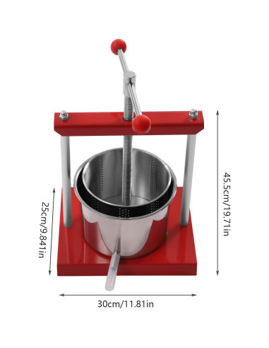 Prensa Manual de Frutas ZAWAYINE Acero Inoxidable 6L