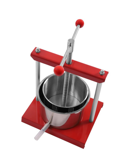 Prensa Manual de Frutas ZAWAYINE Acero Inoxidable 6L Prensa Manual de Frutas ZAWAYINE Acero Inoxidable 6L