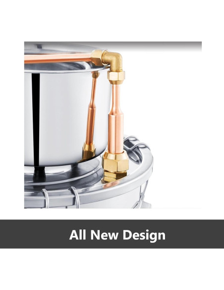 Kit Destilador Alcohol DESENNIE Shine Still 30L Acero Inoxidable Kit Destilador Alcohol DESENNIE Shine Still 30L Acero Inoxidable