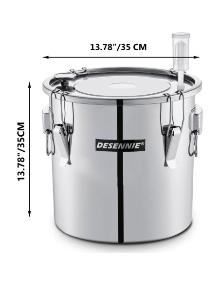 Kit Destilador Alcohol DESENNIE Shine Still 30L Acero Inoxidable Kit Destilador Alcohol DESENNIE Shine Still 30L Acero Inoxidable