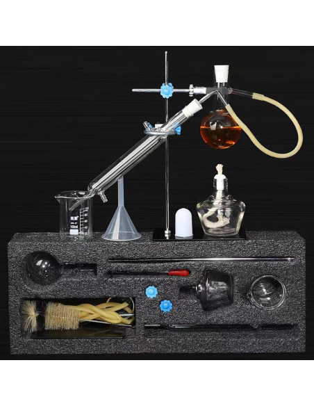 Destilador Casero 10 Piezas 100 ML Cristal de Laboratorio Destilador Casero 10 Piezas 100 ML Cristal de Laboratorio